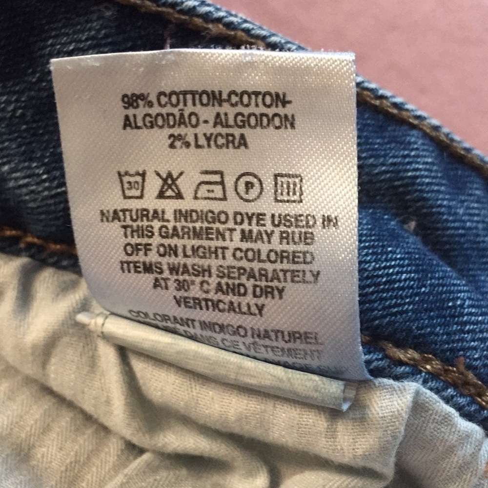 Warp & Weft Button Fly Ankle Boot Cut Jeans, 22 - Picture 6 of 7